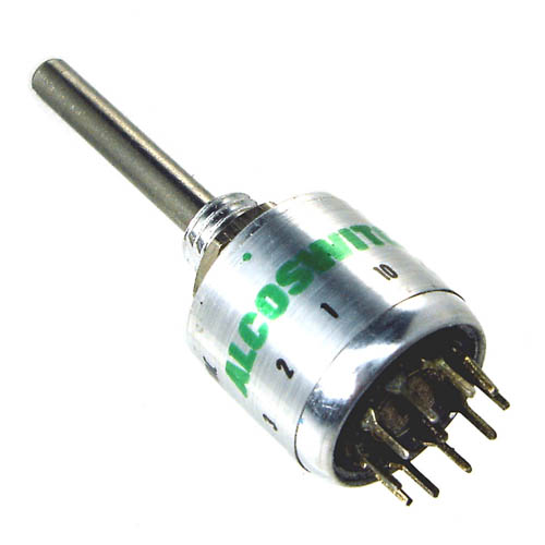ROTARY SWITCH 1P10T NON-SHORTING PCST LONG SHAFT