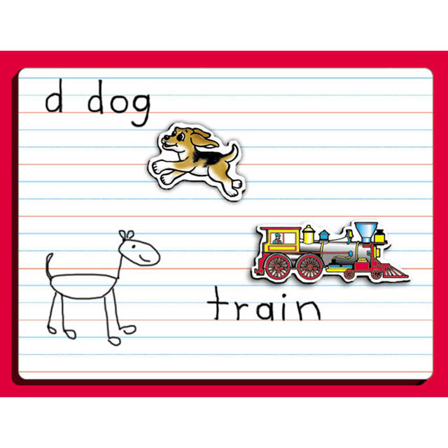 DRY ERASE MAGNET BOARD LINED 9 X 12 INCH