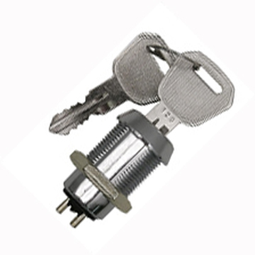 KEYLOCK SWITCH 1P1T ON-OFF 18MM 4A/125VAC (WITH 2 KEYS)