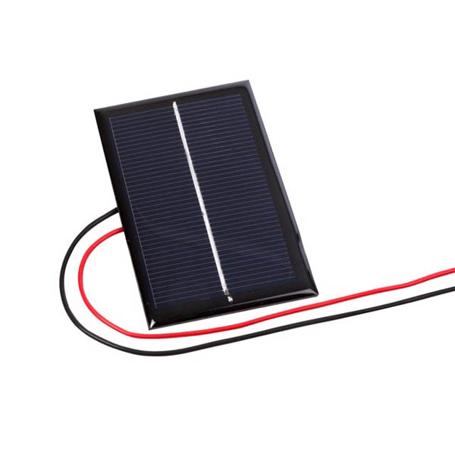 SOLAR PANEL .5V 800MA 1.8X2.8IN WITH WIRE