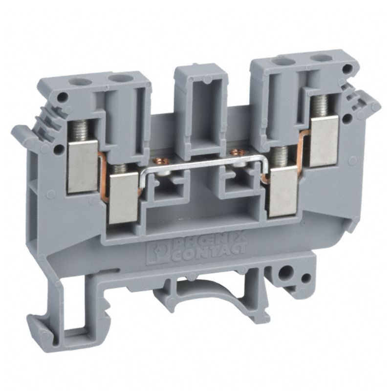 TERM BLOCK DIN RAIL 35MM 30-10 AWG 32A 630V DOUBLE CONN GRY