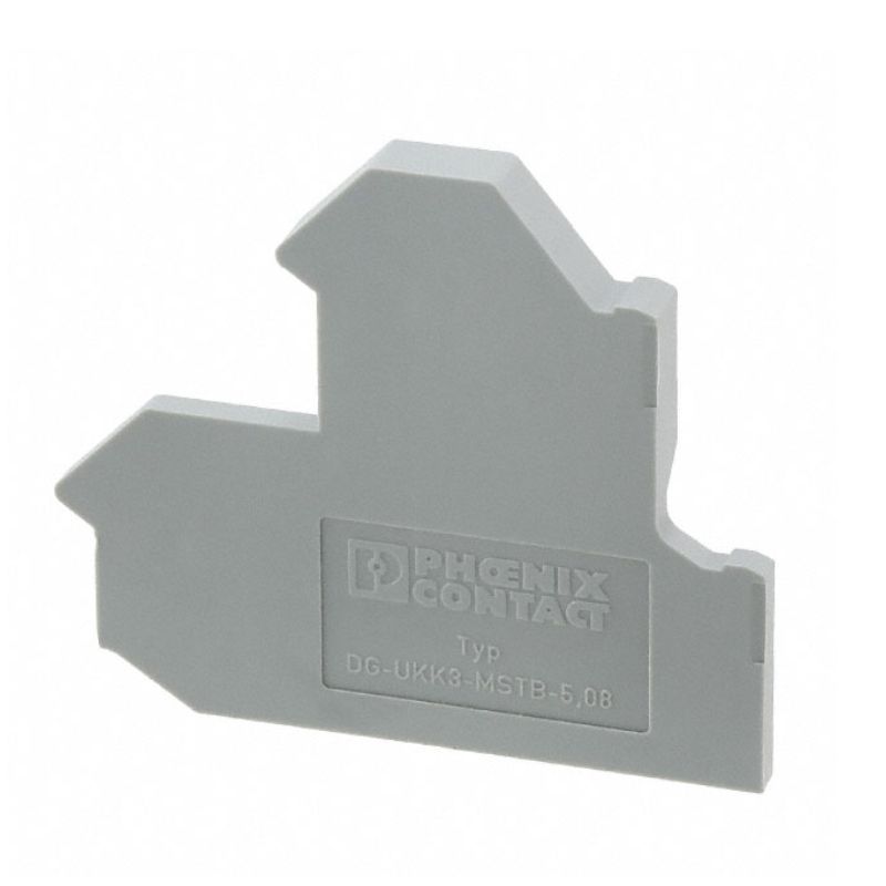 TERM BLOCK DIN RAIL END COVER 2.2MM WIDE GRY