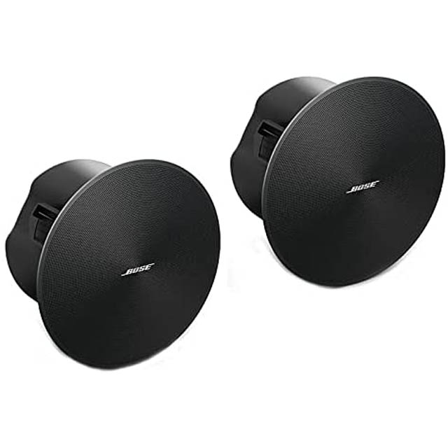 LOUDSPEAKER CEILING MOUNT BLACK 8R 2PCS/PACK PCS/PKG