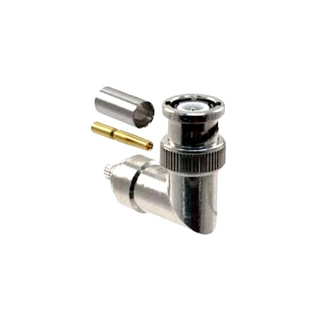 MIL SPEC BNC PLUG CRIMP RG58 RA SILVER BODY GOLD PIN