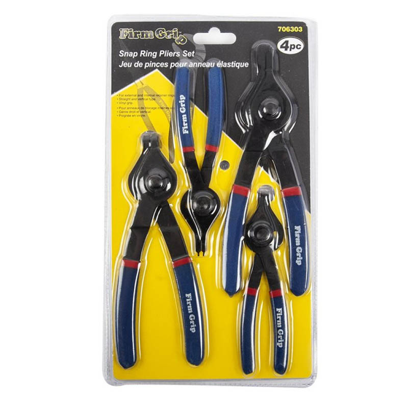 PLIERS SNAP RING 4PC/SET FOR INT. & EXT. RETAINER RINGS