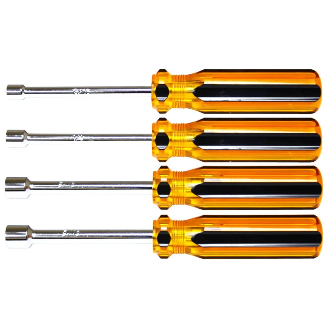 NUT DRIVER SET 4PCS 3/16 1/4IN 5/16 3/18INCH