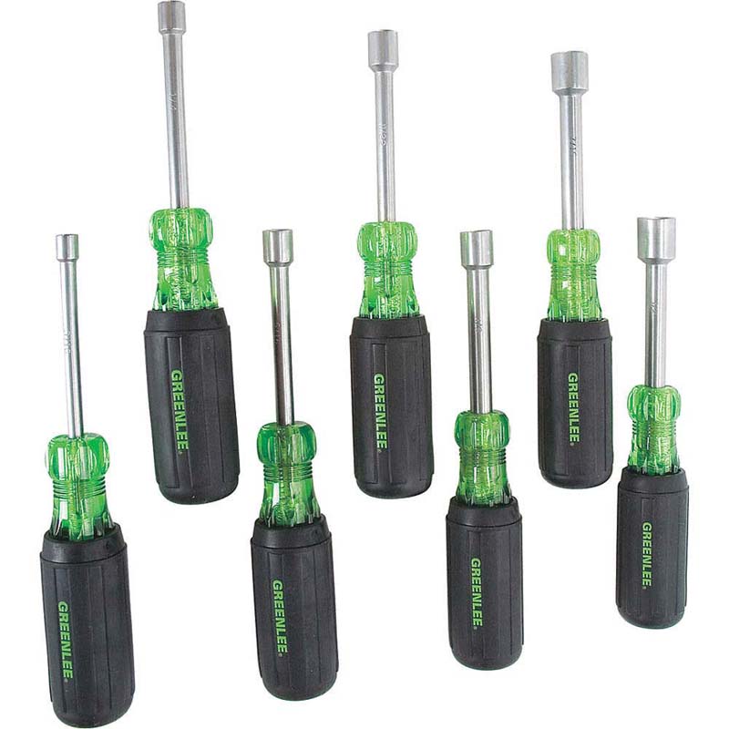 NUT DRIVER SET 7PCS 3/16 1/4IN 5/16 11/32 3/8 7/16 1/2INCH
