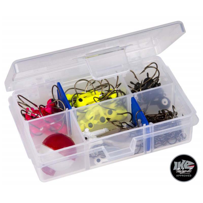 COMPONENT BOX 4.6X3.4X1.25IN CLEAR 6 COMPARTMENTS