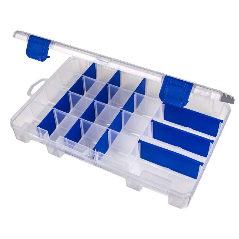 COMPONENT BOX 11X7.25X1.75IN CLEAR 20 COMPARTMENTS