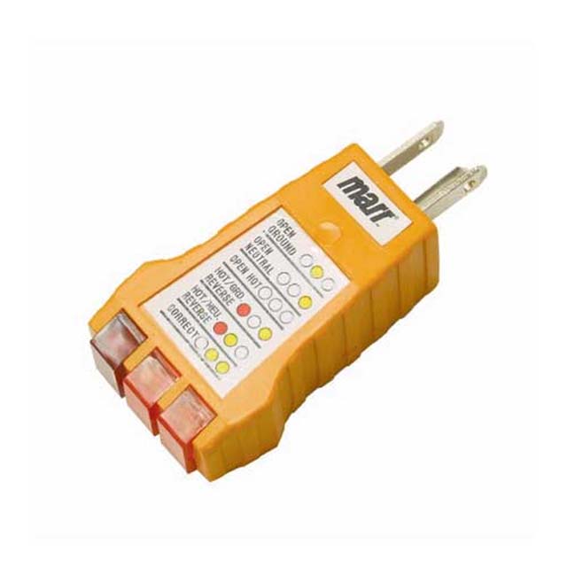 TESTER RECEPTACLE 110-125VAC TO TEST 3WIRE RECEPTACLES