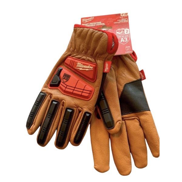 GLOVES LEATHER LARGE IMPACT PROTECTION CUT LEVEL 3