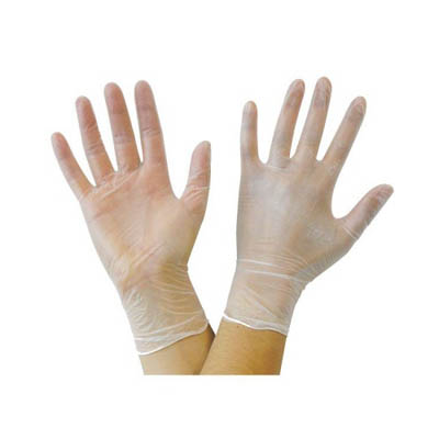 GLOVES VINYL LARGE CLEAR POWDER FREE SINGLE USE ONLY