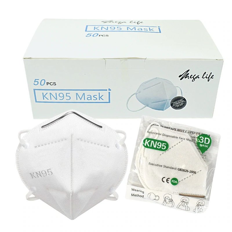 FACE MASK RESPIRATOR KN95 INDIVIDUALLY PACKED PCS/PKG
