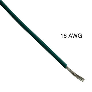 WIRE STRANDED 16AWG 100FT GREEN TC PVC FT1 300V 105C