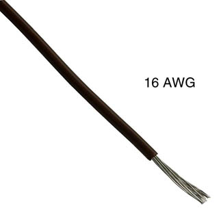 WIRE STRANDED 16AWG 30FT BROWN 100% COPPER PVC 12V AUTOMOTIVE