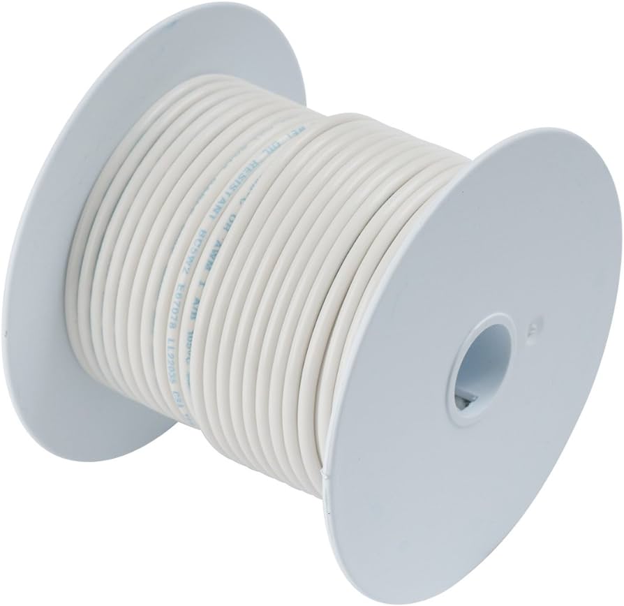 WIRE STRANDED 18AWG 35FT WHITE tc