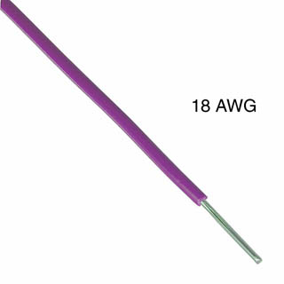 WIRE SOLID 18AWG 100FT PURPLE TEW PVC FT1 600V 105C