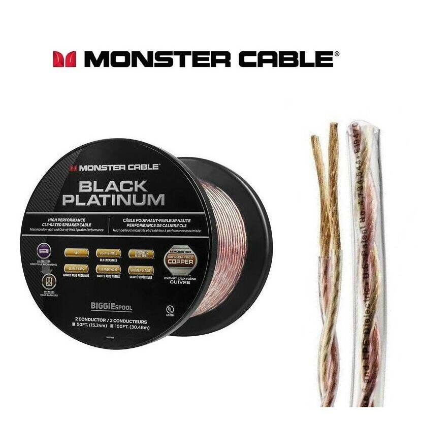 SPEAKER WIRE AWG 16 DLX 100FT FT4 CL3 MONSTER CABLE