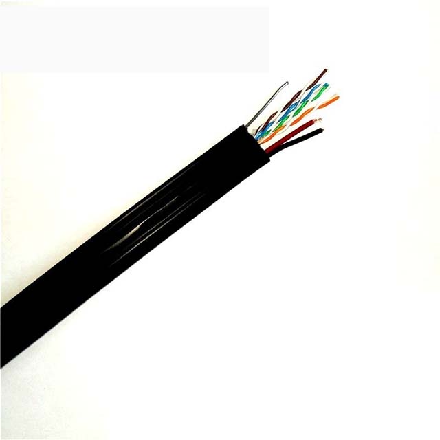 SIAMESE CABLE CAT5E 16AWG/2C BLK 1000FT IN SPOOL DIRECT BURIAL