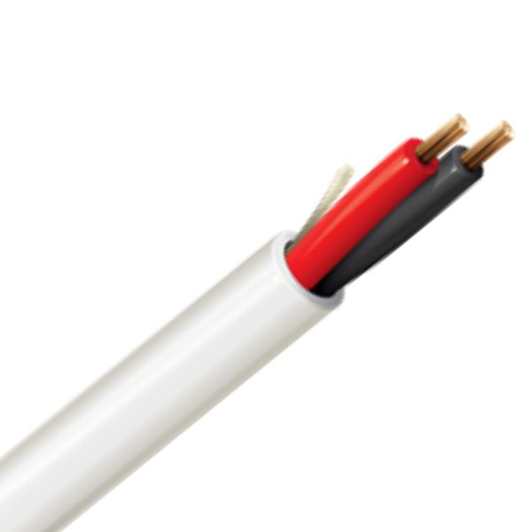 CABLE 2C 22AWG STR UNSH 1000FT CMP WHITE SECURITY & AUDIO CABLE