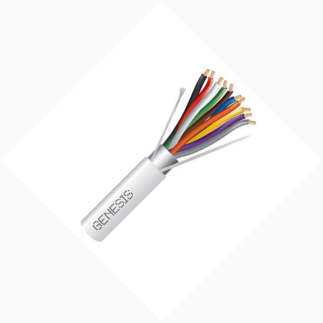 CABLE 10C 22AWG STR SHLD 1000FT CMR WHT