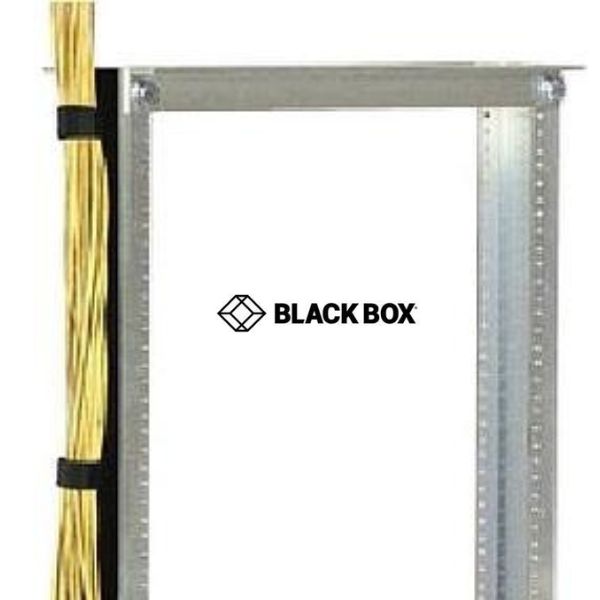 CABLE MANAGER FLEXIBLE VERTICAL W/LOOPS 44IN BLK SELF-ADHESIVE