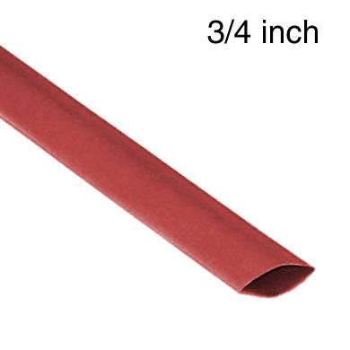 TUBING HST 3/4INX4FT SW RED 2:1 600V 125C