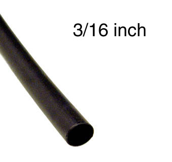 TUBING HST 3/16INX4FT DW BLK 3:1 600V 125C ADHESIVE