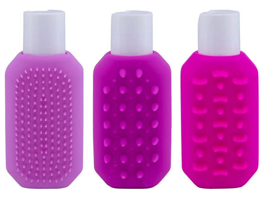 TRAVEL BOTTLES SILICON 3 PACK 100ML DURABLE LEAKPROOF
