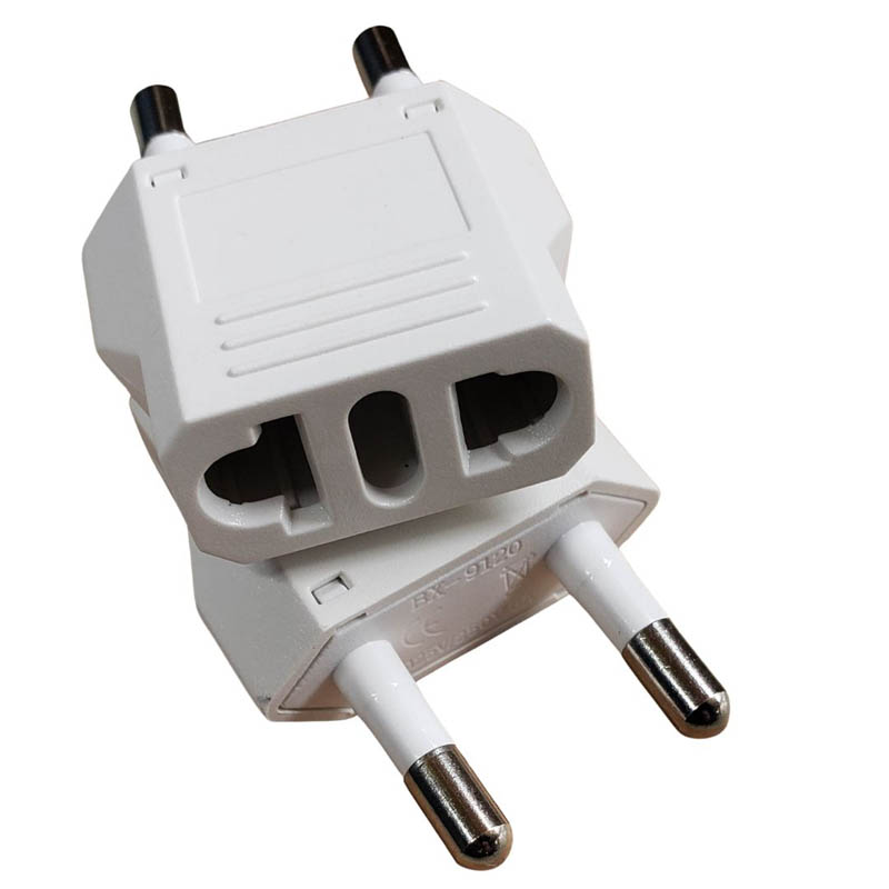 TRAVEL ADAPTER 2P MIDDLE EAST EAST EUROPE PL 4.8MM TO UNI JACK