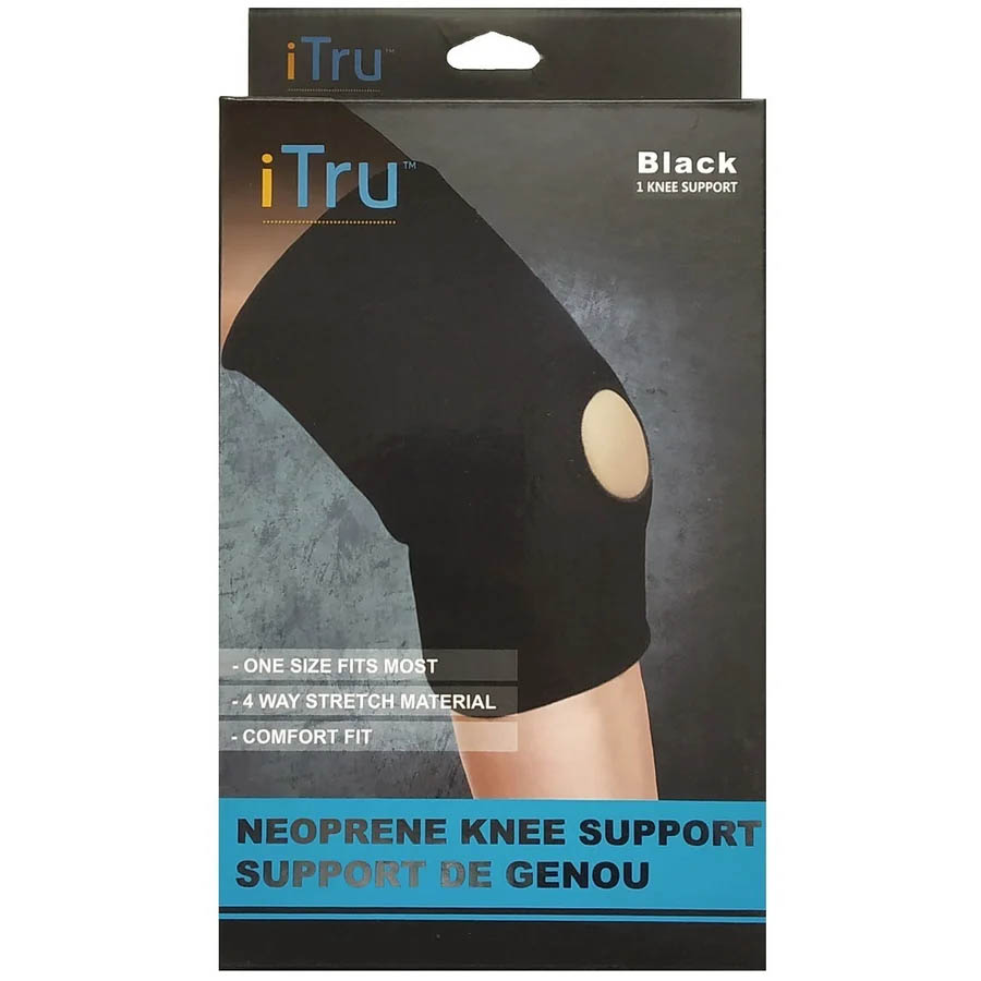 KNEE SUPPORT NEOPRENE 4WAY STRETCH ONE SIZE FITS MOST