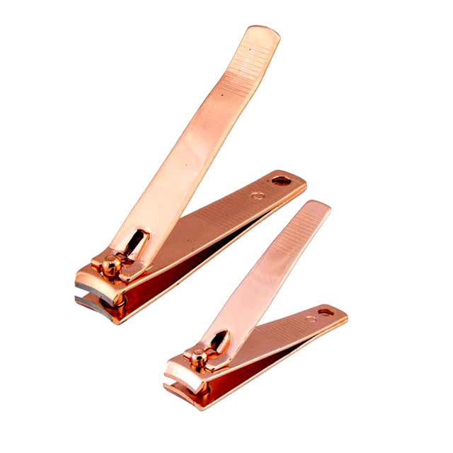 NAIL CLIPPER DUO 2 SIZES PER SET ROSE GOLD EDITION