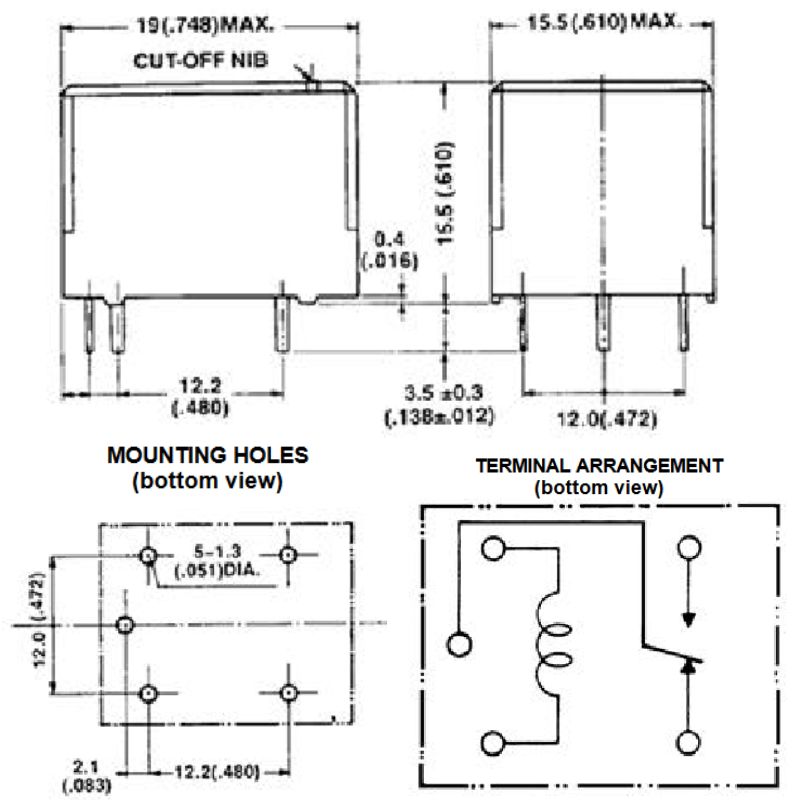 RELAY DC 9V 5453