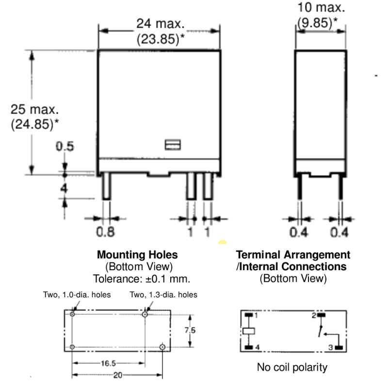 RELAY DC 12V 5458