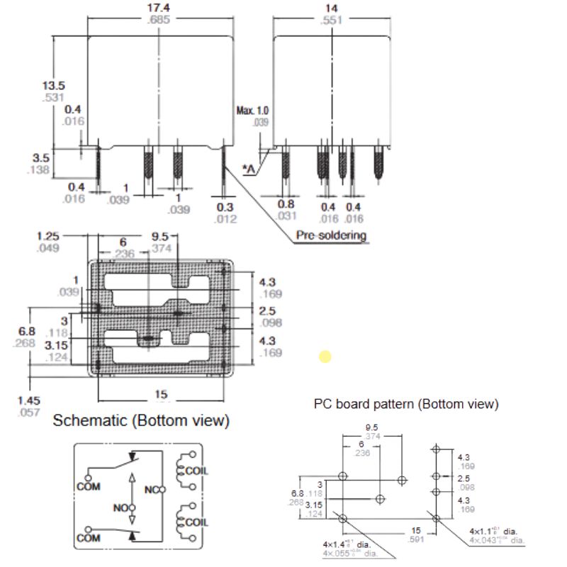 RELAY DC 12V 5543