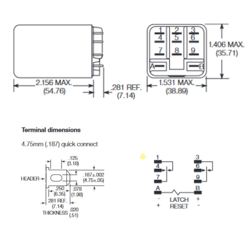 RELAY DC LATCHING 12V 5671