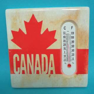 CANADA SOUVENIR THERMOMETER 3X3 MAPLE LEAFSKU:246650