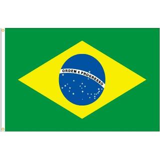 BRAZIL SOUVENIR FLAG 3 X 5 FT 
SKU:265507