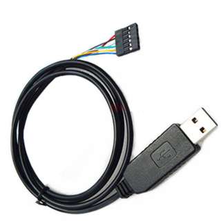 USB TO TTL 6PIN SERIAL CABLE 3FT 5V VCC-3.3V I/OSKU:248792