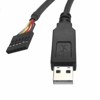 USB TO TTL 6PIN SERIAL CABLE 3FT USB EMBD UART 3.3V HDR