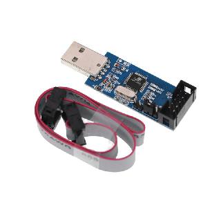 USB ASP ISP AVR PROGRAMMER 5V ON-BOARD ATMEGA8 WITH 10P CABLESKU:274467