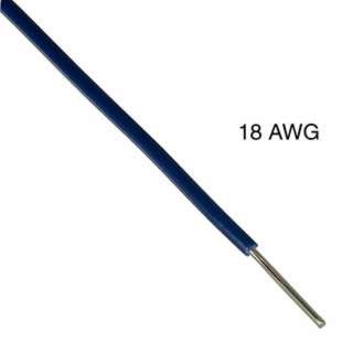 WIRE SOLID 18AWG 100FT BLUE