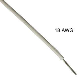 WIRE SOLID 18AWG 100FT WHITE.. TR64 PVC FT1 300V