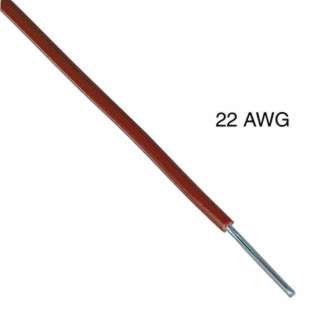 WIRE SOLID 22AWG 1000FT BROWN