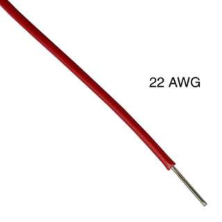WIRE SOLID 22AWG 1000FT RED TC PVC FT1 300V 105C
