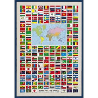 FLAGS OF THE WORLD POSTER 26.75X38.5 INCHESSKU:231203