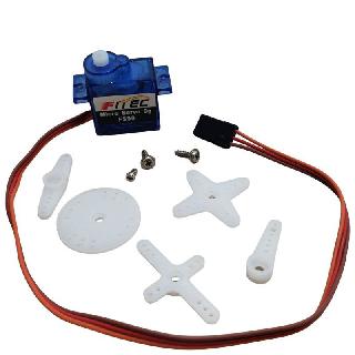 MOTOR SERVO MICRO FS90 4.8-6V 1.4KG-CM Stock Number: 2625-FA13 $9.95