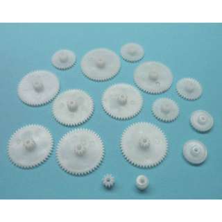 GEAR FOR SMALL MOTOR FOR 2MM SHAFT 16PCS ASSORTED