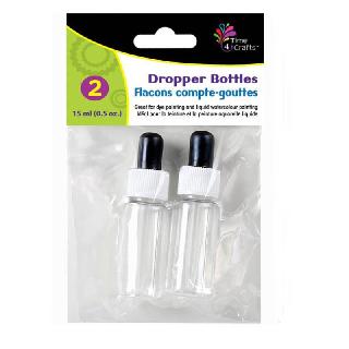 BOTTLE WITH DROPPER CLEAR GLASS