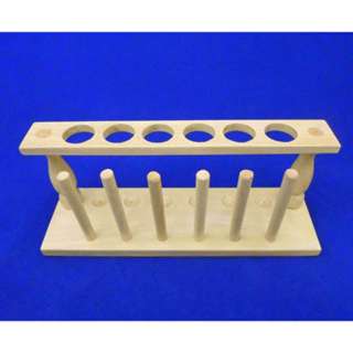 TEST TUBE STAND WOOD FOR 6 TEST TUBESSKU:246494